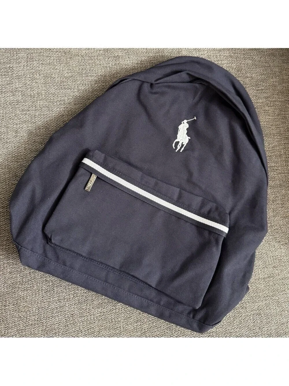 Polo Ralph Lauren Navy Canvas Backpack New